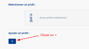 ajout d'un profil